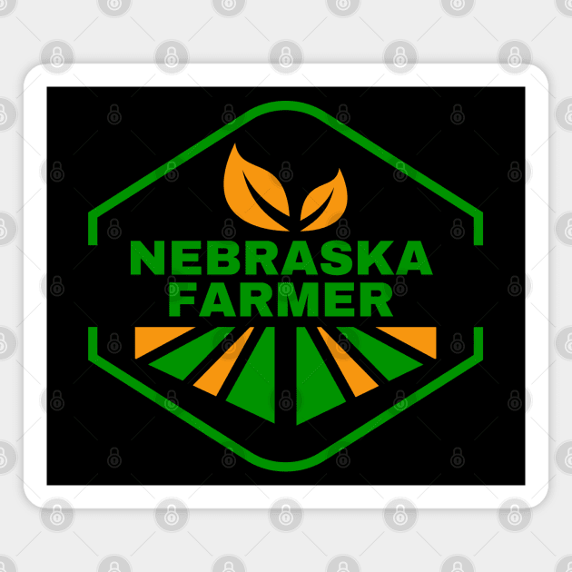 Nebraska Farmer Magnet by MtWoodson